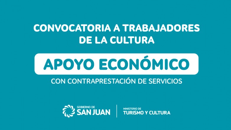 Trabajadores de la cultura sanjuanina podrán acceder a un apoyo económico